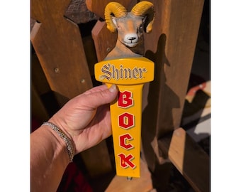 Grifo de cerveza Shiner Bock Cabra Carnero Texas Usado
