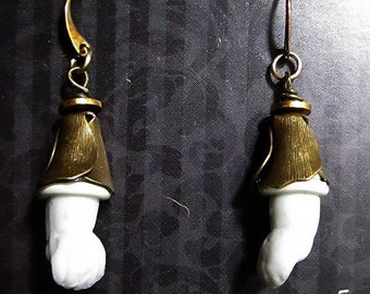 Assemblage Doll Hand Earrings. 2B-19