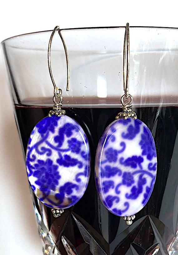 Antique Rare Patterned Decal Czechoslovakian Doub… - image 2