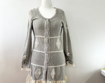 Size M/ #52/The Winter's Teacher Dress/New materials/ One of a kind/Boho/Country living/Cottage Chic