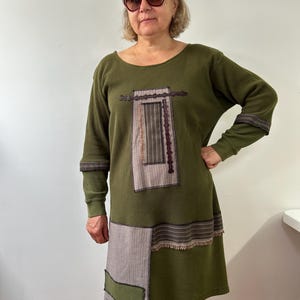 XL size /Absent Fire DressEco/One of a kind/Boho/Country living/Cottage Chic # 262