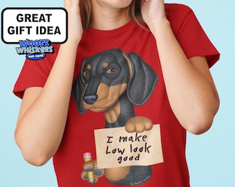 Funny Dachshund Dad T-Shirt: Humorous Wiener Dog Lover Gift Sausage Dog Mom Shirt