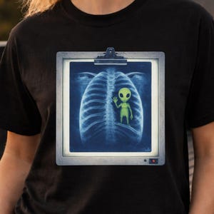 Alien Xray Tshirt - Etsy
