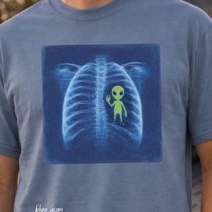 Alien Xray Tshirt - Etsy