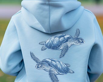Dziecięca bluza z kapturem z żółwiem morskim: Ocean Lover Youth Bluza