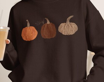 Whimsical Pumpkin Comfort Colors T-Shirt Fall Sweatshirt