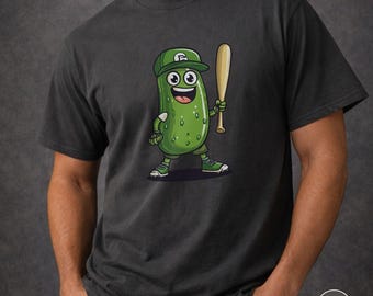 Baseball Pickle Comfort Colors Tee: Funny Foodie Sports Shirt