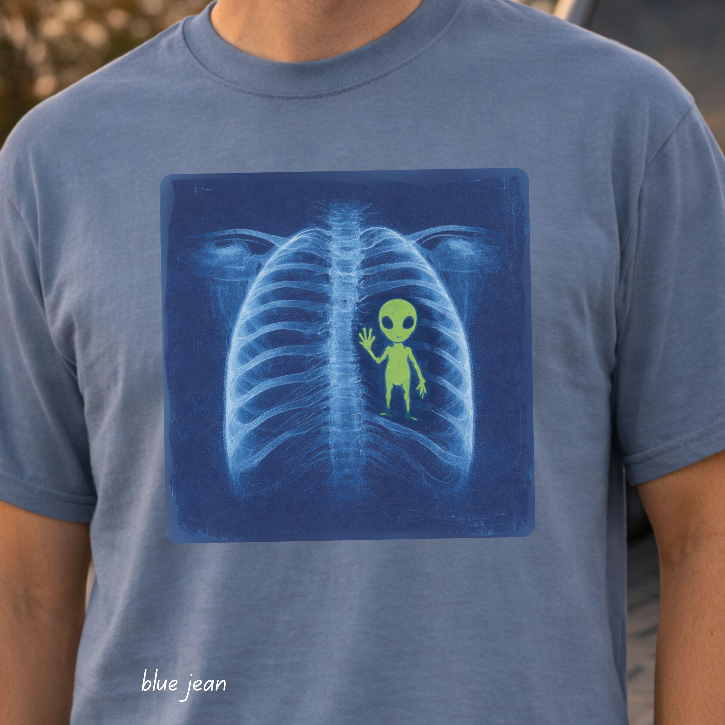 Alien Xray Tshirt - Etsy