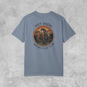 Ruff Riders Motorcycle Club Sweatshirt: Funny Dog Biker Graphic ...