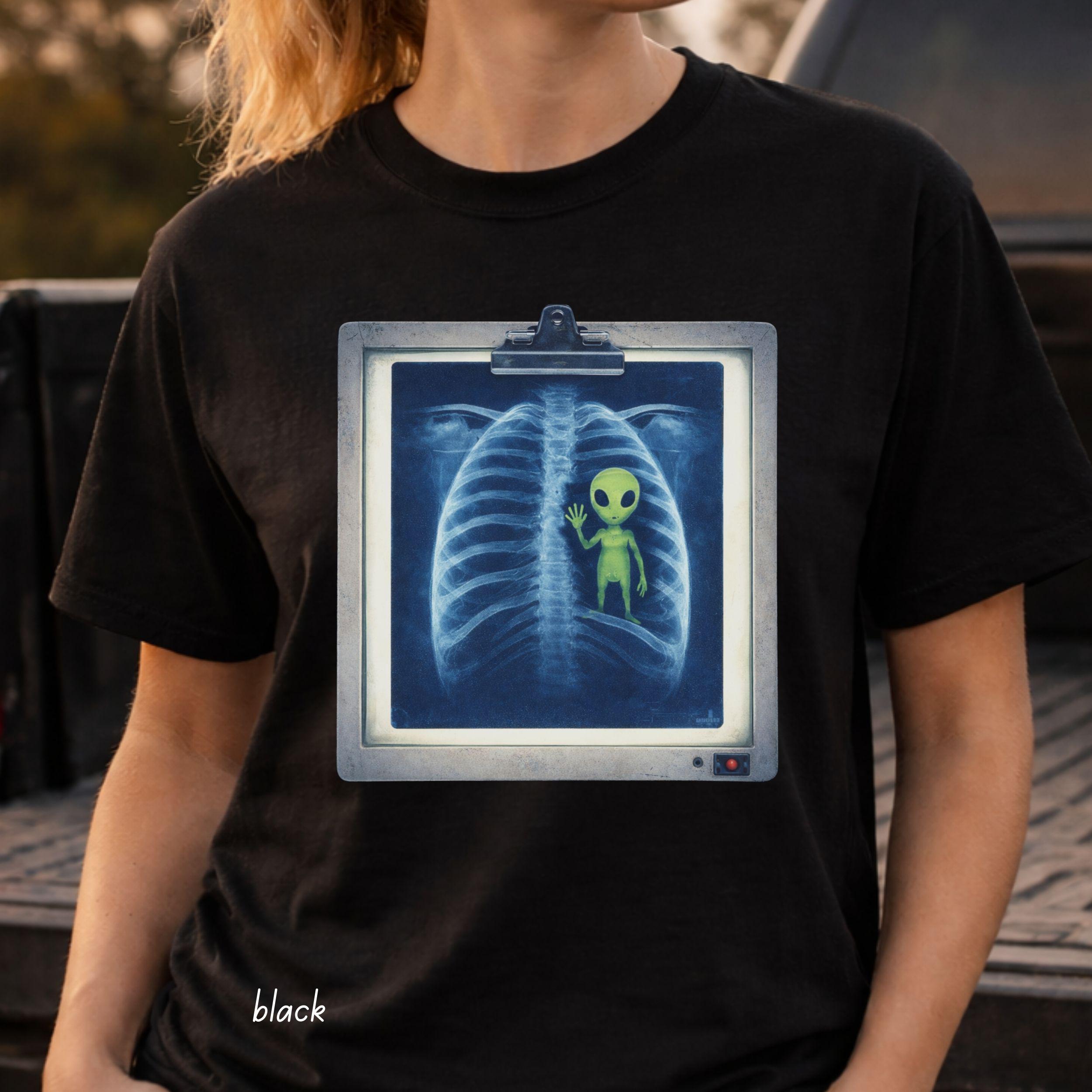 Alien Xray Tshirt - Etsy