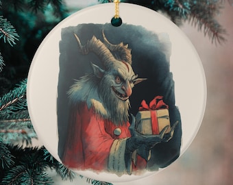 Décoration de Noël Krampus : folklore gothique, décoration dark fantasy