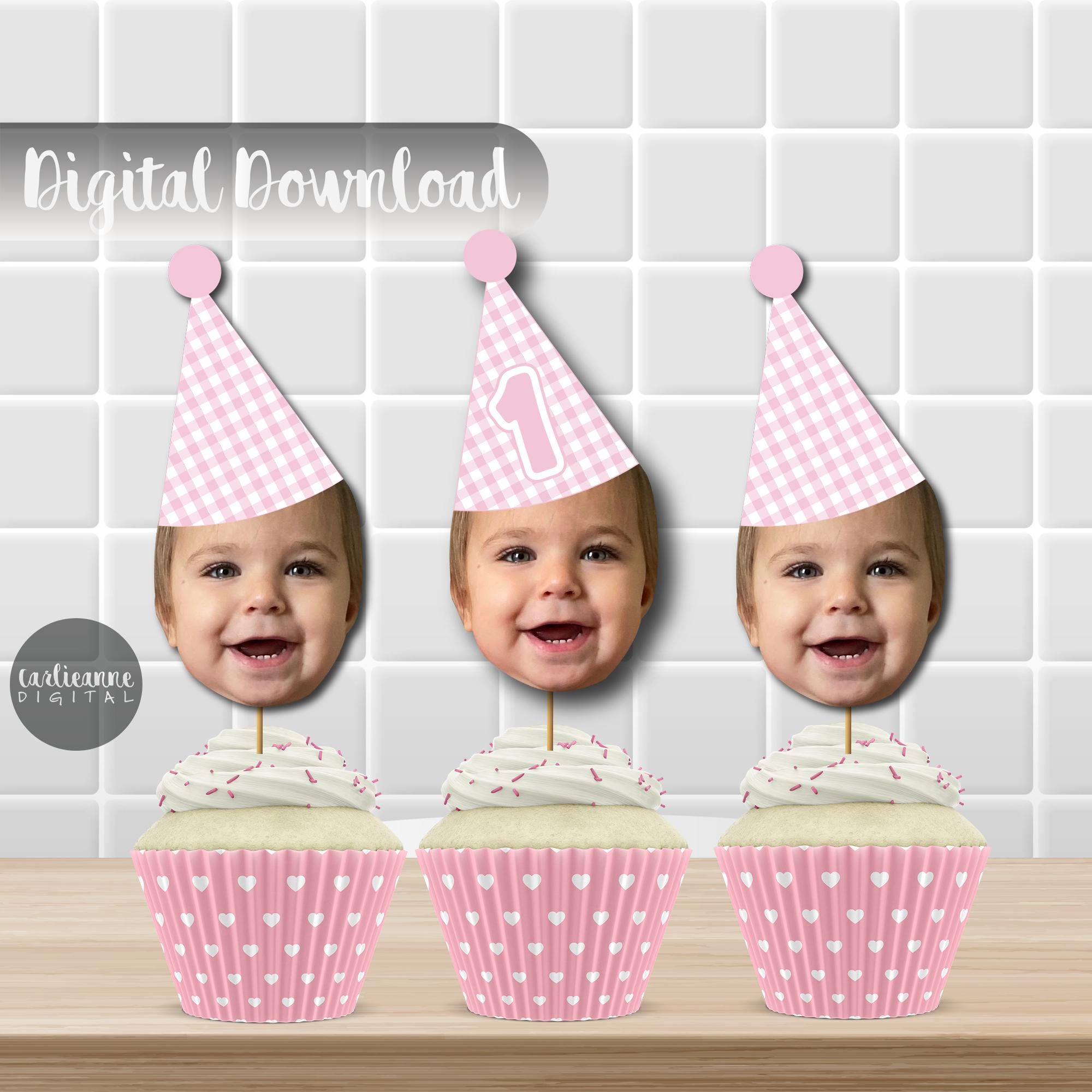 Baby face cupcakes - Etsy México, image size:2000x2000