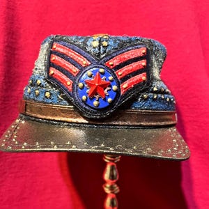 Military Hat Burning Man - Etsy display picture 1