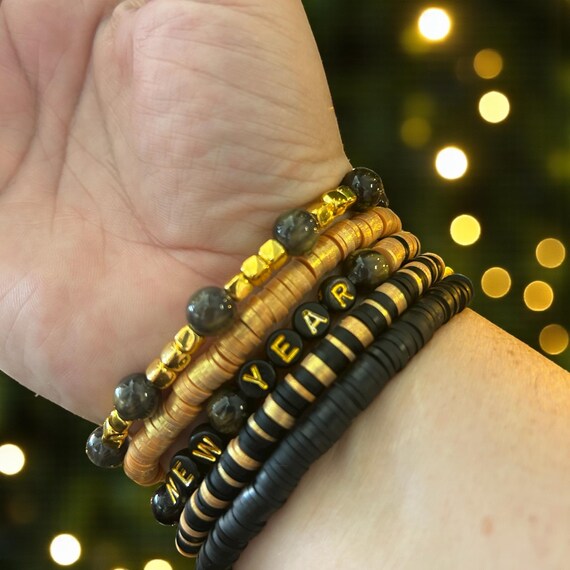 New Year’s beaded bracelet set