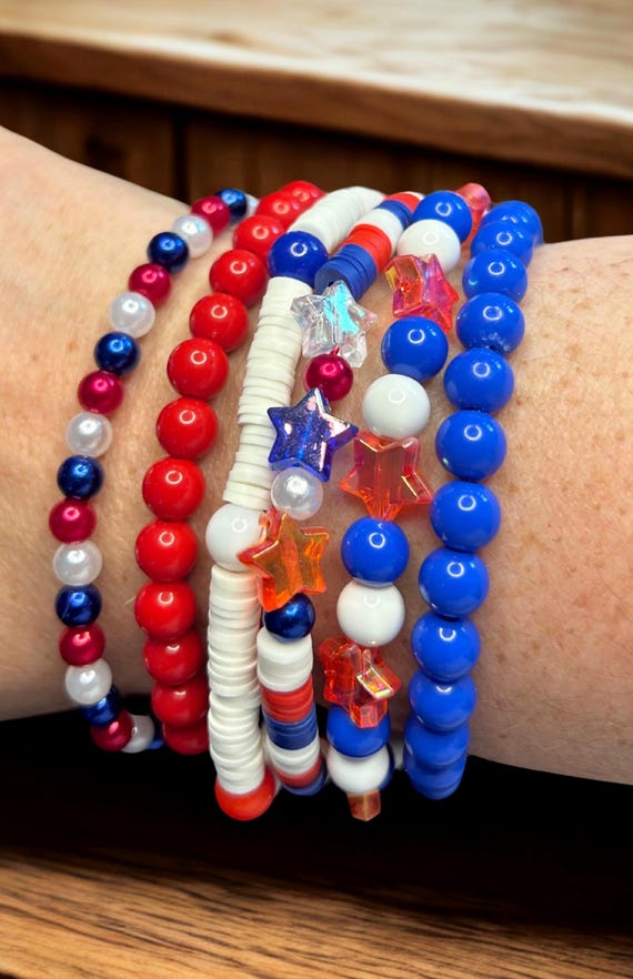 Americana Beaded Bracelets