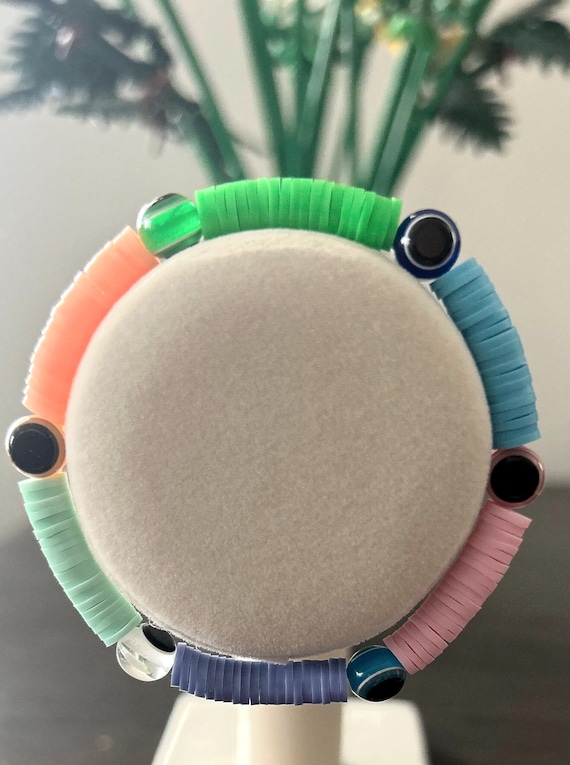 Clay beaded bracelet