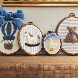 Handmade Bear personalized felted nursery decor baby boys girls felted bear felt animal gift animal gift needle felted nursery gift room
