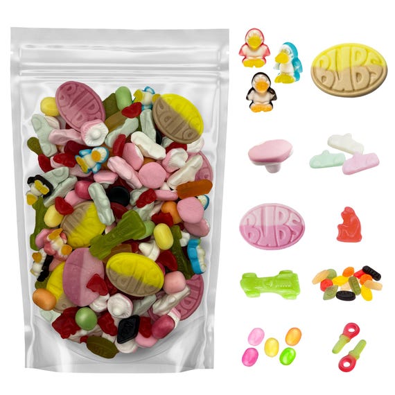 Swedish Sweet Pick & Mix - 1 Pound Assortment Bag With Bubs, Ahlgrens Bilar, Maoam Kracher, Ferrari, Wine Gums, and much more!