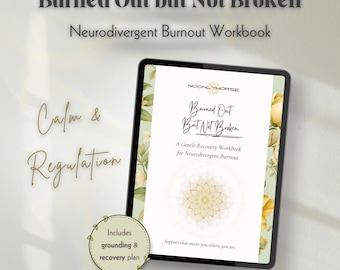 Neurodivergent Burnout Recovery Workbook | ADHD & Autism (PDF)