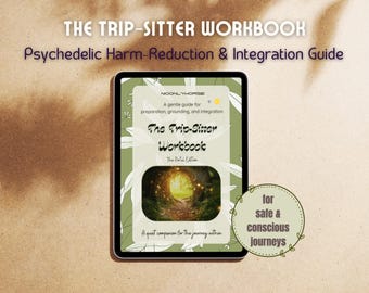 Trip-Sitter Workbook | Psychedelic Integration Journal | Preparation, Safety, Reflection & Echoes | Printable Digital Download