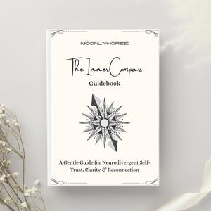 Jeu de cartes et guide The Inner Compass | Neurodivergent confiance en soi, clarté et soutien émotionnel | Téléchargement instantané PDF
