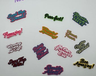 3D printed pin sayings! *Set of 20*