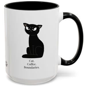 Grumpy Cat Mug for Introverts | Funny Coffee Cup – 15oz image 5