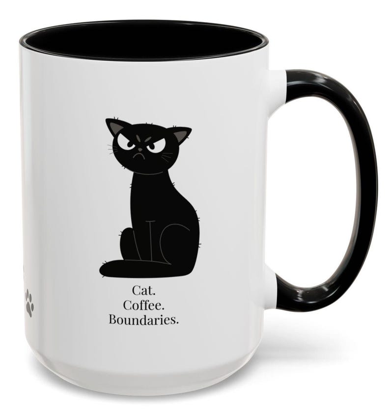 Grumpy Cat Mug for Introverts | Funny Coffee Cup – 15oz image 5