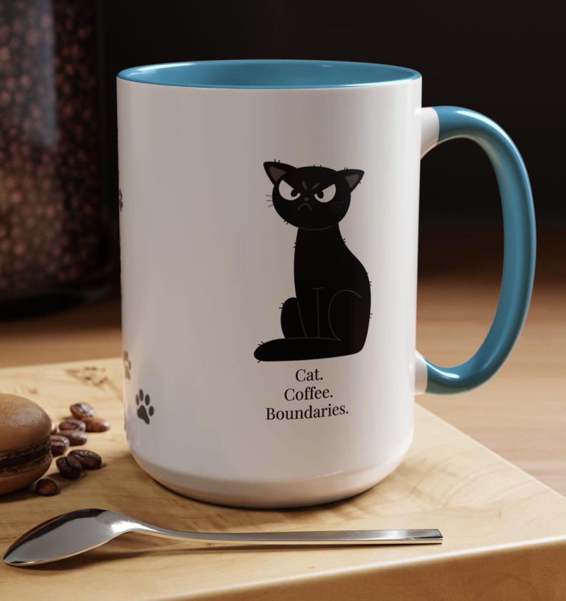 Grumpy Cat Mug for Introverts | Funny Coffee Cup – 15oz image 2
