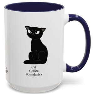 Grumpy Cat Mug for Introverts | Funny Coffee Cup – 15oz image 6