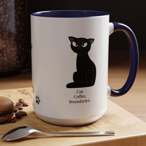 Grumpy Cat Mug for Introverts | Funny Coffee Cup – 15oz image 3