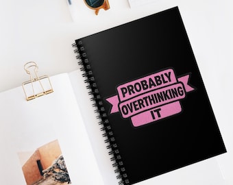 Overthinking Spiralblock - Süßes Mental Journal