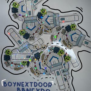 BOYNEXTDOOR | BBNEXDO Lightstick Sticker| Holographic Sticker