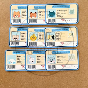 ZB1 | Zerobaseone Zeroni Identification Card Stickers| Laminated Die Cut Sticker | ZB1 Character Stickers| Kpop, Bujo Sticke