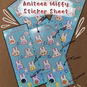 ATEEZ | Aniteez-Miffy Holographic Sticker Sheet