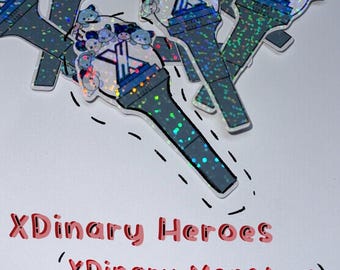 XDINARY HEROES Lightstick Sticker | Holographic Waterproof Decal