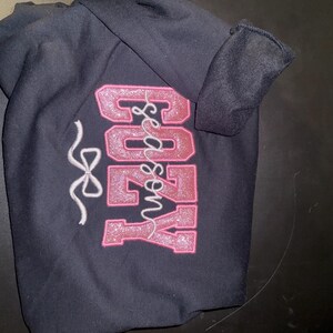 Pink Glitter Cozy Season Crewneck