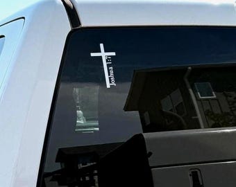 Christian Car Decal: Bible Verse Vinyl Sticker