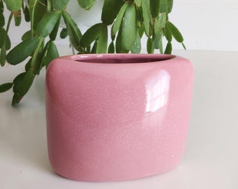 Vintage Slim Pink Ceramic Vase