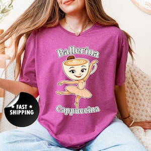 Cappuccina Ballerina Shirt | Italian Brainrot Shirt | Brainrot Shirt Cappuccino Meme Shirt | Weird Funny Trending Tee | Gildan 64000 |A09