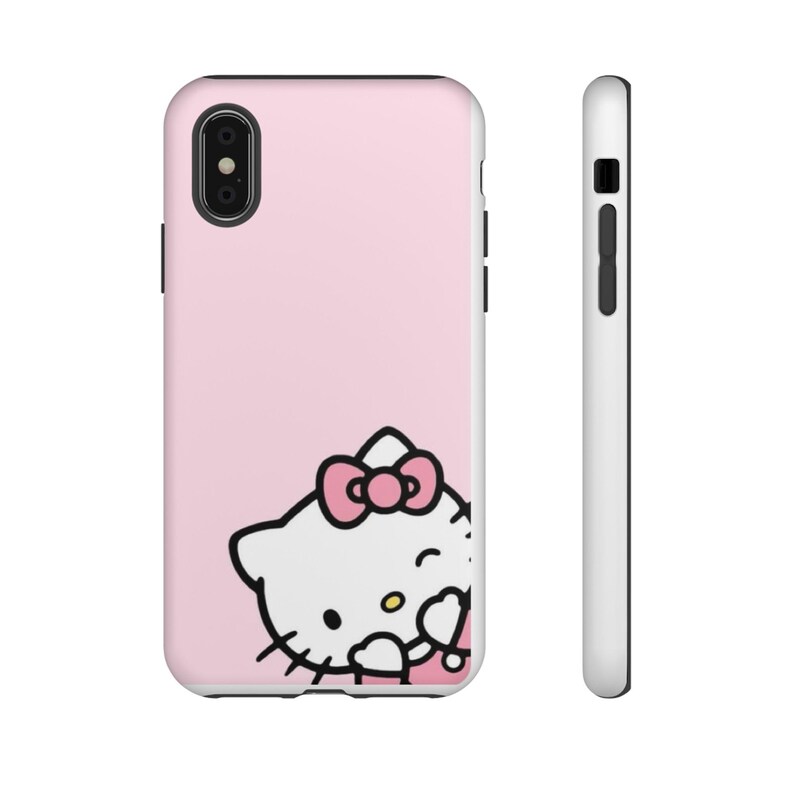Cute Hello Kitty Phone Case, Tough Phone Cover for Cat Lovers, Kawaii Gift, Cute Accessory for Kids & Adults, Pink Kitty Case image 6