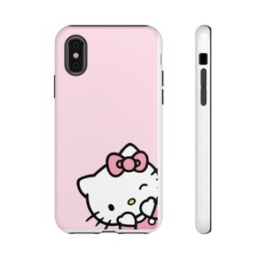 Cute Hello Kitty Phone Case, Tough Phone Cover for Cat Lovers, Kawaii Gift, Cute Accessory for Kids & Adults, Pink Kitty Case image 5
