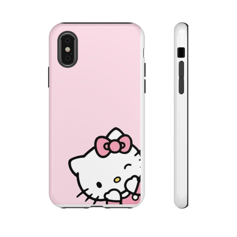 Cute Hello Kitty Phone Case, Tough Phone Cover for Cat Lovers, Kawaii Gift, Cute Accessory for Kids & Adults, Pink Kitty Case image 5