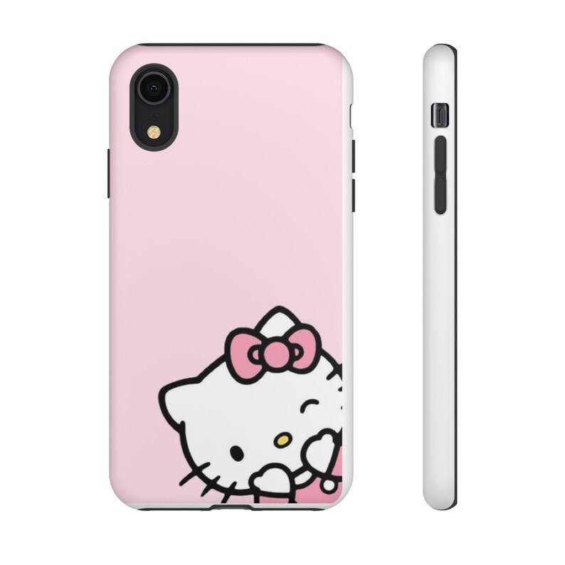 Cute Hello Kitty Phone Case, Tough Phone Cover for Cat Lovers, Kawaii Gift, Cute Accessory for Kids & Adults, Pink Kitty Case image 8