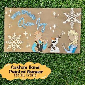 Custom Hand-Painted Kraft Paper Party Banner: Personalized Celebration Decor