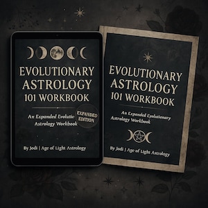 Livro de exercícios de Astrologia do Caminho da Alma - Astrologia Evolutiva + Diário Cármico para Mapa Natal, Nodos e Cura de Plutão - Download digital
