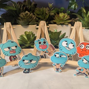 Amazing World of Gumball Vinyl Stickers - Gumball Watterson Pack, Decal For Water Bottles, Binders, Tumblers, Laptops