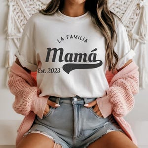 Mama Est Shirt, Custom Mama Shirt, Mama Est Custom, Mother Shirt Gift, Personalized Mama Shirt, Mom Established Shirt, Gift for Her