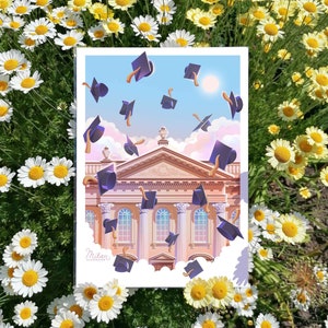 Carte de graduation déjouée du Sénat de l'Université de Cambridge