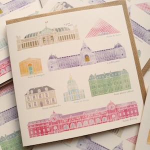 Paris Museums Greeting Card